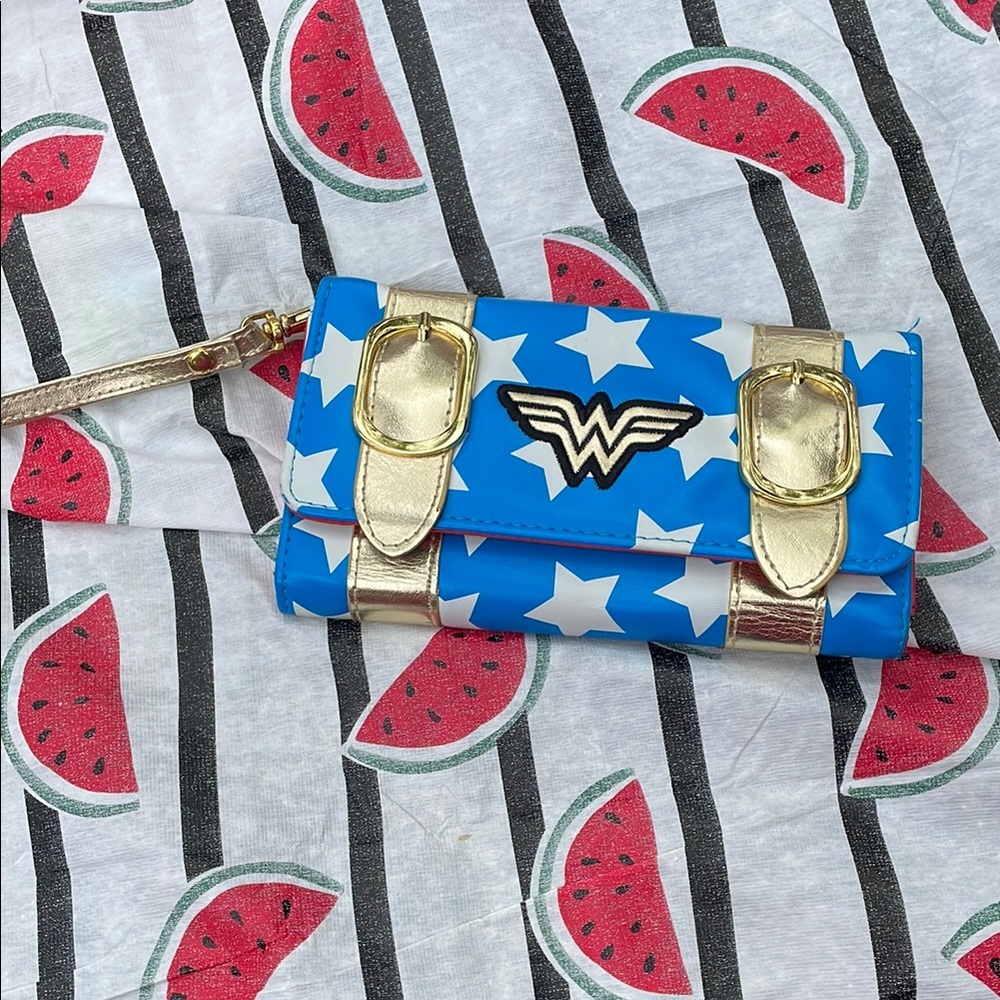 Blue and Gold Women's Bag